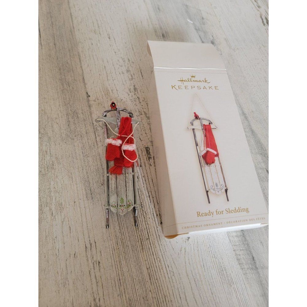 Hallmark ready for‎ sledding 2006 ornament Xmas